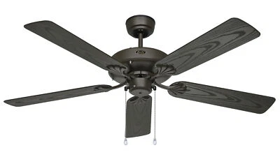 Outdoor Ceiling Fan Without Light Classic Bronze Exterior Area Ventilator IPX4 - Image 1 of 4
