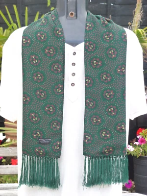 Vintage TOOTAL Scarf Cravat Goodwood Dapper Neckwear Mod Indie Scooter Ascot - Image 1 of 4