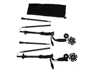 4 season poles Ski poles Telescopic adjustable Collapsible foldable 7075 Alu - Picture 1 of 3