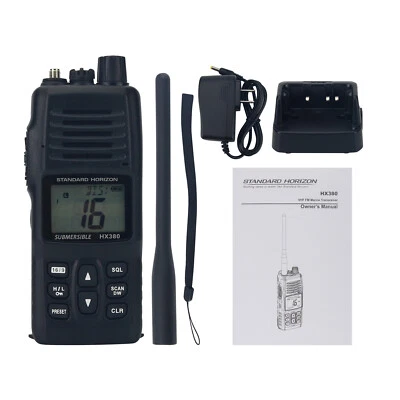 HX380 Submersible 5W VHF Transceiver Walkie Talkie with 40 Land Mobile Channels - Image 1 of 4