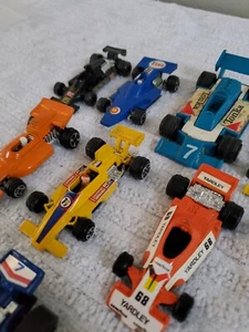 Diecast Lot of 8 Toy Racing Formula One Cars Vintage 1980s - Picture 1 of 6