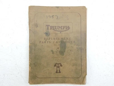 1957 Triumph Parts Catalog Speed Twin Thunderbird Tiger Trophy 500 650  B11834 - Image 1 of 4