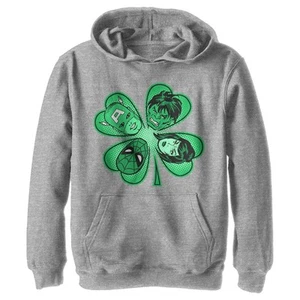 Boy's Marvel St. Patrick's Day Hero Four-Leaf Clover Pull Over Hoodie - Picture 1 of 4