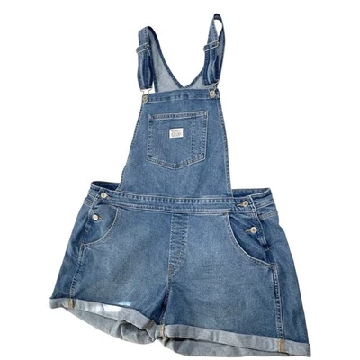 Mono corto con tirantes Levi’s para mujer 18 W talla grande Denim Farm Western Homestead Foto 1 de 4