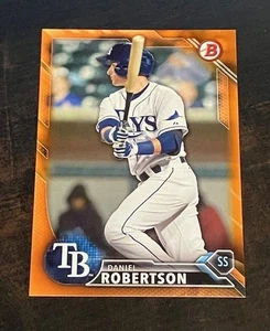 Daniel Robertson Prospect RC 2014 Bowman BP96 NARANJA #d/25 - Imagen 1 de 2