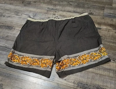 Bañador Catalina Talla XL Verde Amarillo Hojas Hombre Usado 2118 Foto 1 de 4