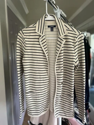 Ralph Lauren Chaps Women’s Cotton Striped Sweater Size Small - Image 1 of 4