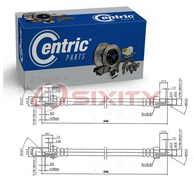 Mangueras hidráulicas de freno trasero centradas de 2 piezas para Ford F-700 1970-1983 mangueras tubos zr Foto 1 de 4