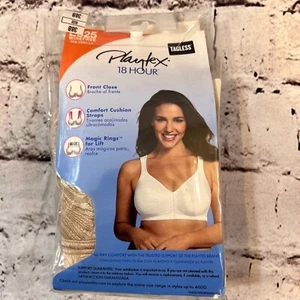 Playtex Nude Front Close Comfort Cushion Straps Magic Lift Wireless Bra Size 38B - Picture 1 of 5