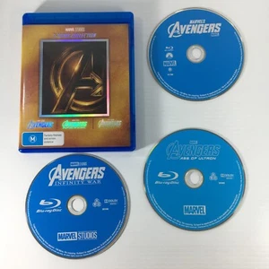 Avengers 3 Movie Collection 3 Disc Age of Ultron Infinity War Region A B C TRACK - Picture 1 of 10
