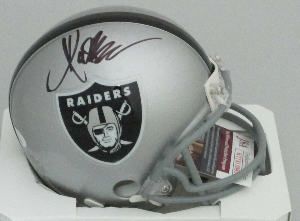 Oak Raiders Hall of Famer MARCUS ALLEN Signed Riddell Mini Helmet AUTO - JSA - Image 1 of 1