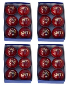 24 Cricket Ball box Red 4piece 156g Genuine Leather, High Quality Cricket Balls - Bild 1 von 5