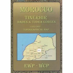 Morocco Tinerhir Dades & Tordra Gorges Topo Map - Bild 1 von 3