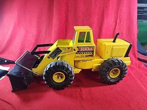 Vintage 90s Tonka Mighty Diesel 21" Front End Bucket Loader Metal Truck - Picture 1 of 9