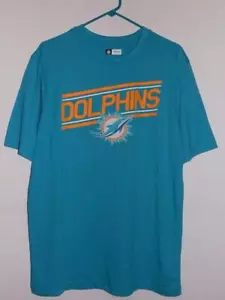 Miami Dolphins t shirt $32 logo patch aqua NWT - Picture 1 of 3