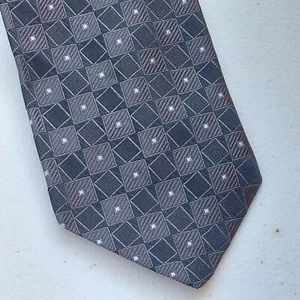 Hart Schaffner Max Geometric Pattern Designer Silk Tie - Picture 1 of 7