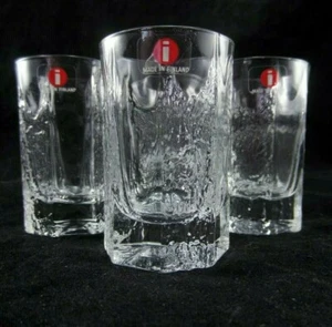 Juego de 4 vasos de chupito Iittala Finland Kalinka con textura transparente - Imagen 1 de 6
