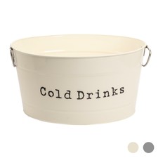 Bevande Raffreddamento BUCKET in metallo Vintage Crema Party Cocktail WINE BAR ICE