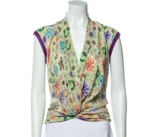 Missoni silk & knit top psychedelic print size IT40 / US small - Picture 1 of 9