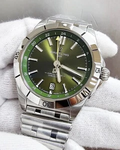 BREITLING Chronomat 40mm Giannis Antetokounmpo Green Men's Watch A32398A11L1A1 - Picture 1 of 5