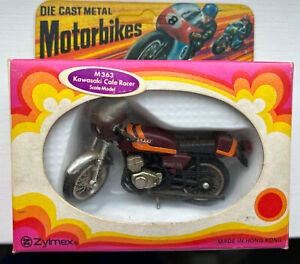 Vintage Zylmex Motorbikes M363 Kawasaki Cafe Racer 1:26 Scale Metal Mint Boxed