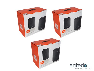 6 JBL Control One 2-Wege Kompakt Lautsprecher Speaker Boxen +Halter Schwarz NEU - Bild 1 von 2