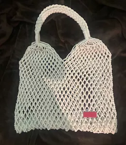 Bolso de Mano LANCOME ÉCRU Crochet NUEVO SIN ETIQUETAS - Imagen 1 de 9