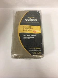 "JUEGO DE 2 paneles de pestaña trasera Eclipse una taberna bronceado 52"" x 63"" - Imagen 1 de 4