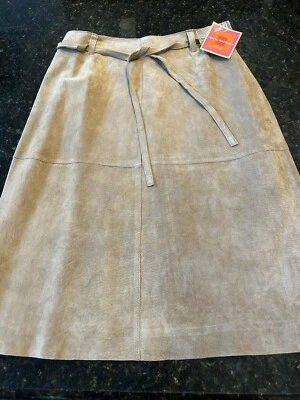 Isaac Mizrahi Para Target Mujer Talla 4 Gamuza Cuero Nuevo Con Etiqueta Foto 1 de 4