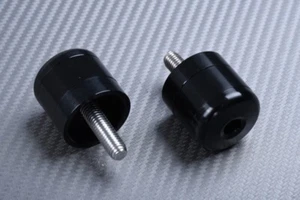 Pair of black handlebar counterweights Ø 31 mm Kawasaki Ninja 250R 2008-2012 - Picture 1 of 2