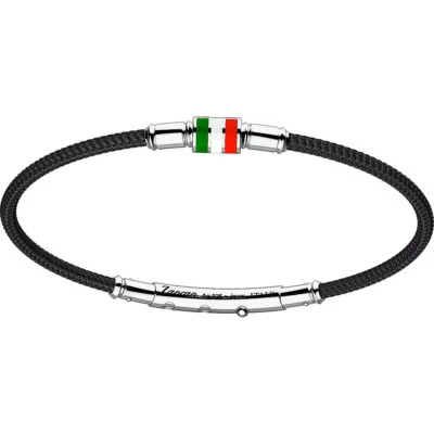 Bracciale uomo Zancan Tricolore Collection Kevlar e Argento 925  Ref. ESB091 - Immagine 1 di 2