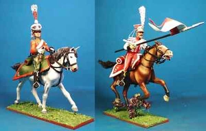 Unassembled Naples Cavalry, White Metal 60 mm 1/30 Figure kit VID SOLDIERS - Picture 1 of 44