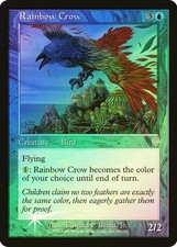 MTG - Invasion FOIL Rainbow Crow!  Moderately Played Condition!  FREE SHIPPING!