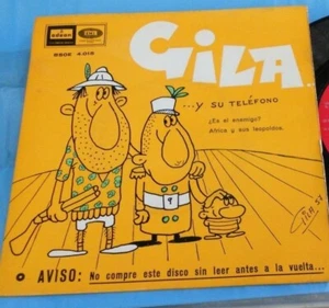 GILA -Y SU TELEFONO ES EL ENEMIGO?- SPANISH 7" SINGLE PS COMEDY - Picture 1 of 4