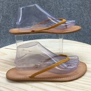 Old Navy Sandals Womens 10 Thong Brown Toe-Post Comfort Casual Open Toe Flats - Picture 1 of 15