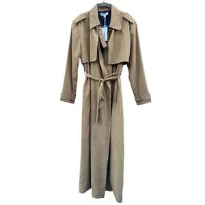 Neon Rose ASOS Camel Taupe Duster Trench Coat Belted Lightweight NWT Small - Picture 1 of 7