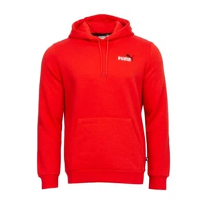 Men's Puma High Risk Red ESS+ Embroidery Logo Hoodie - S - Picture 1 of 2