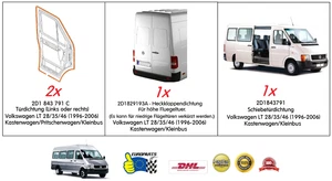 VW Volkswagen LT Dichtungsatz: x2 Türdichtung + Heckklappe + Schiebetürdichtung - Bild 1 von 9