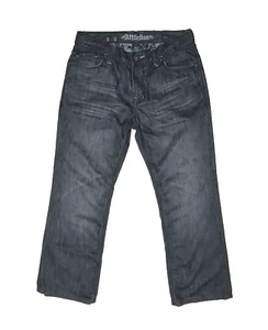 *VINTAGE* Size 36x34 - AFFLICTION Jeans Mens Skull Lined Faux Leather Trim RARE - Picture 1 of 8