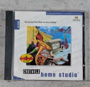Cakewalk Home Studio 5.0 4.5 CD-ROM Win 3.1 95 Vintage Music MIDI Software - Picture 1 of 7