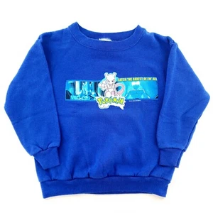Vtg 1999 Nintendo Pokemon Mewtwo Sweatshirt Kids 7 Catch The Rarest Of Em All - Picture 1 of 10