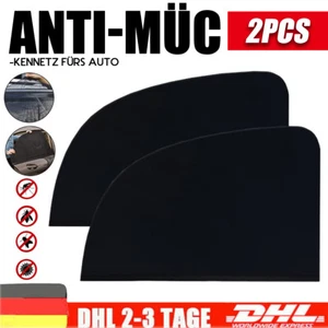 Paar Sonnenschutz Auto Sonnenblende Fliegenschutz Seitenscheiben UV Schutz - Bild 1 von 19
