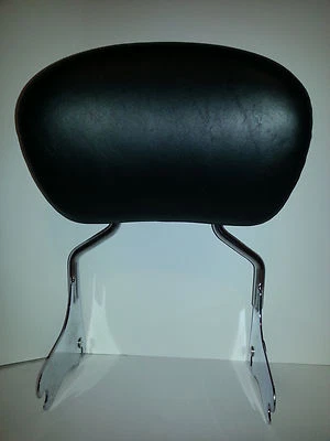 Harley Davidson Respaldo Desmontable Cuero/Cromo Barra Sissy Pasajero para 2007 Foto 1 de 3