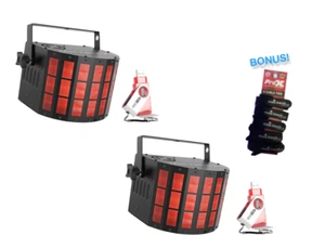2X Chauvet DJ Mini Kinta ILS Effect Light + 2X D-Fi USB w/Bonus Cable Wraps - Picture 1 of 5