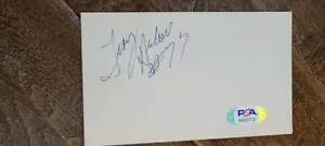 TROY ARCHER SIGNED 3X5 INDEX CARD NEW YORK GIANTS COLORADO BUFFALOES PSA DNA - Picture 1 of 1