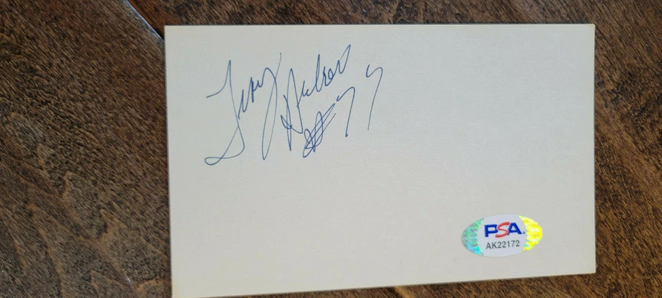TROY ARCHER SIGNED 3X5 INDEX CARD NEW YORK GIANTS COLORADO BUFFALOES PSA DNA - Image 1 of 1