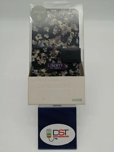 COVER LIBERTY ART FABRICS PER IPHONE 6 BOOK CASE LIBRETTO EDERA FOGLIE - Foto 1 di 4
