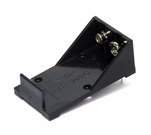 4pc Plastic Battery Holder Cassette 9V BH9VP 50x31x21mm COMF Taiwan Pin Lead - Picture 1 of 10