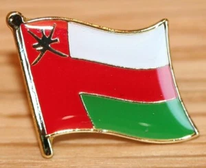 Insignia de pasador de solapa de metal país bandera de Omán - Imagen 1 de 1