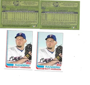 Matt Harrison 2013 Topps 1982 Archives Baseball Card #68 Lot of 4 Texas Rangers - Picture 1 of 1